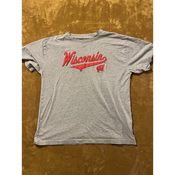 Pro Player Other - Wisconsin Badgers Vintage T Shirt Pro Edge Embroidered Made in USA Mens XLarge